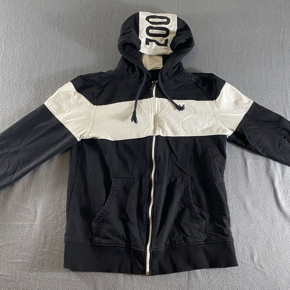 Zoo York Sweater Mens Medium Black Long Sleeve Full Zip‎ Hoodie